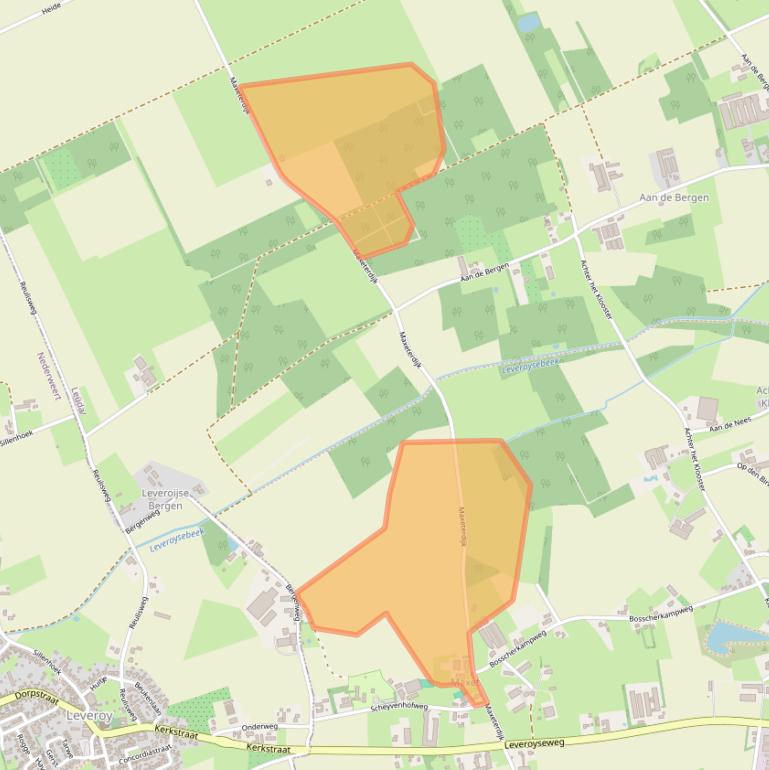 Kaart van postcodegebied 6093PJ.