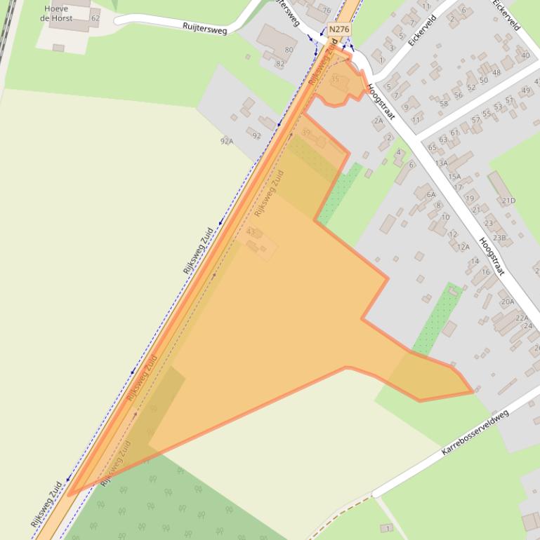 Kaart van postcodegebied 6102XX.