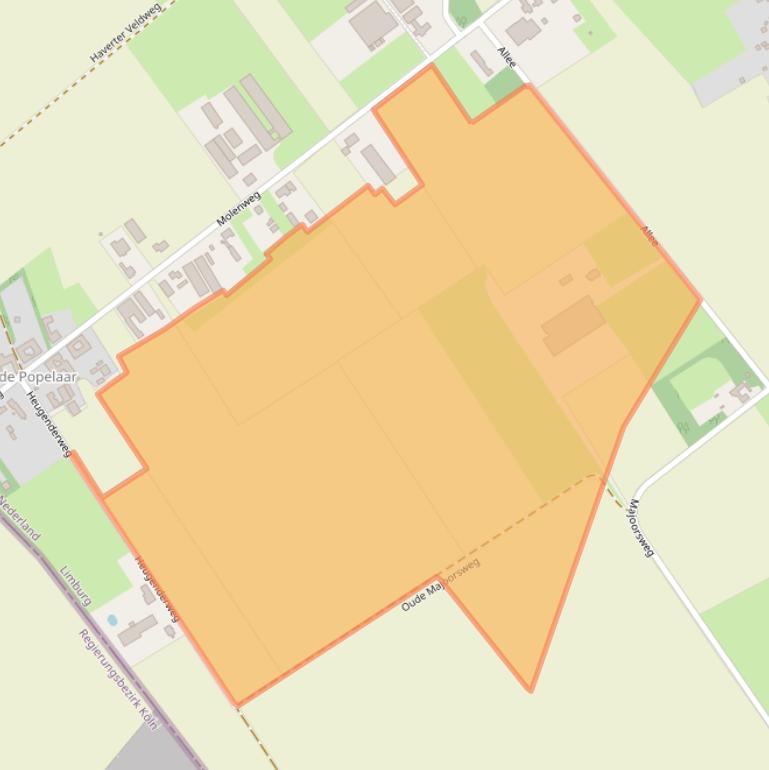 Kaart van postcodegebied 6104RT.