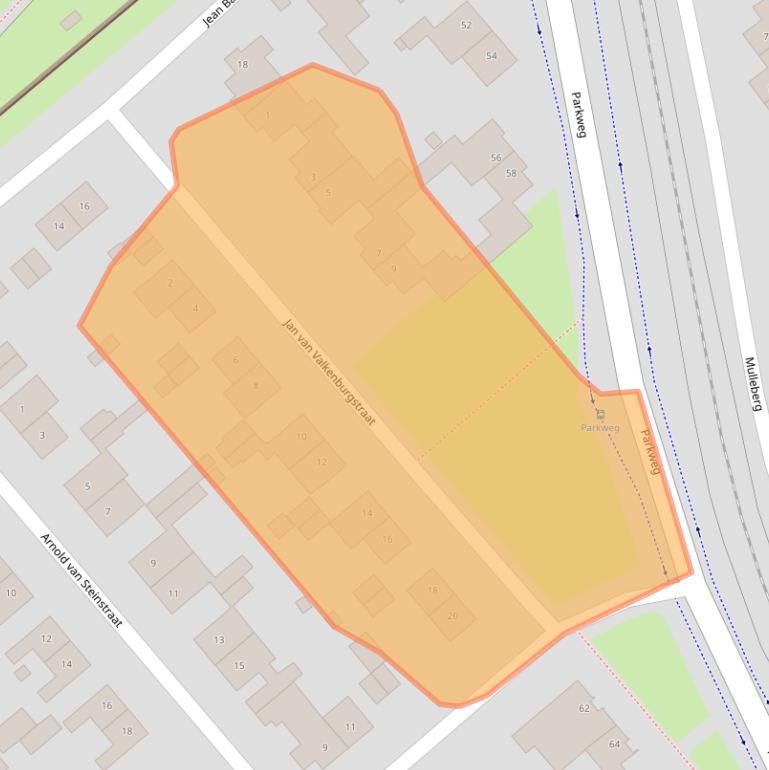Kaart van postcodegebied 6121XM.