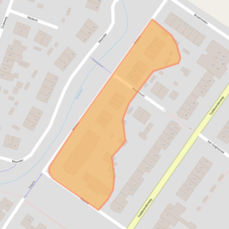 Kaart van postcodegebied 6136SE.