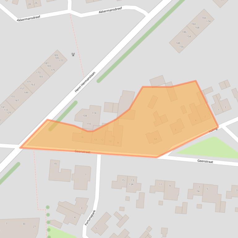 Kaart van postcodegebied 6162XX.