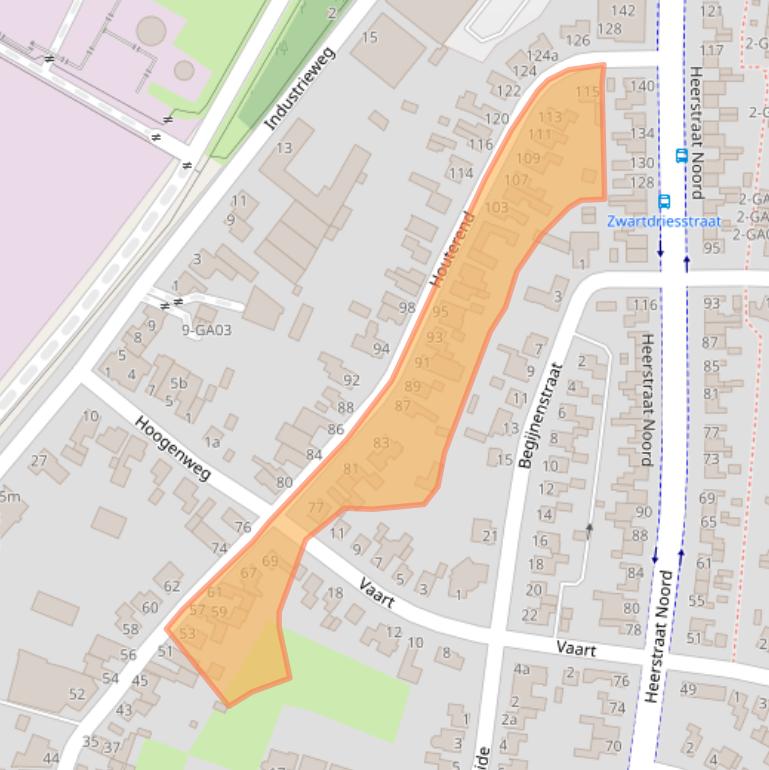 Kaart van postcodegebied 6171CR.