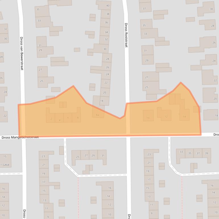 Kaart van postcodegebied 6171JZ.