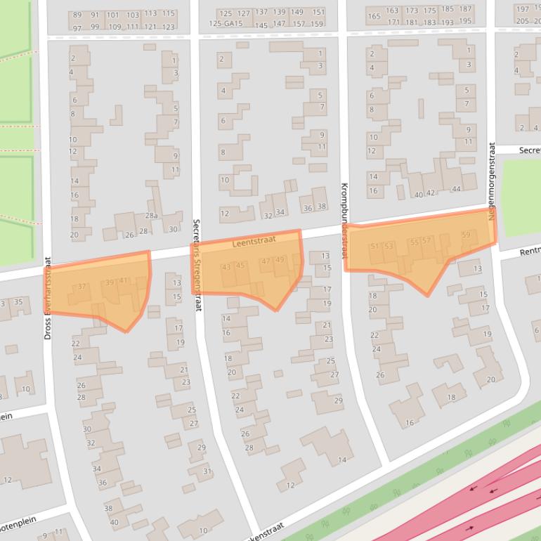 Kaart van postcodegebied 6171LD.