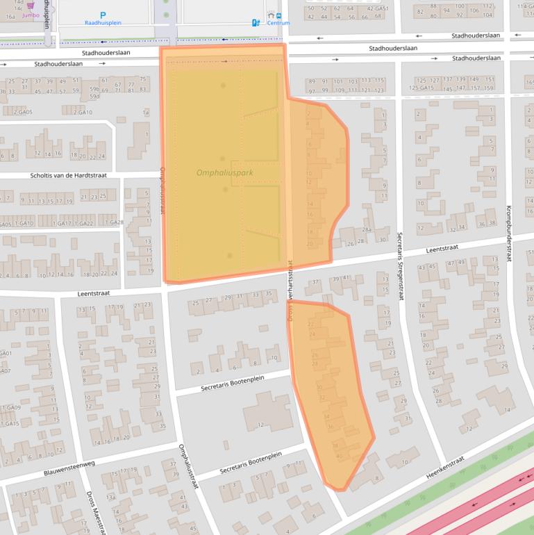 Kaart van postcodegebied 6171LG.