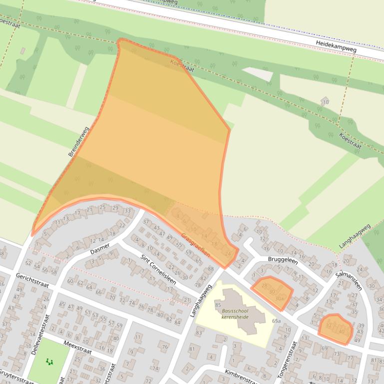 Kaart van postcodegebied 6171SE.