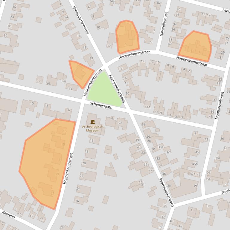 Kaart van postcodegebied 6171VN.