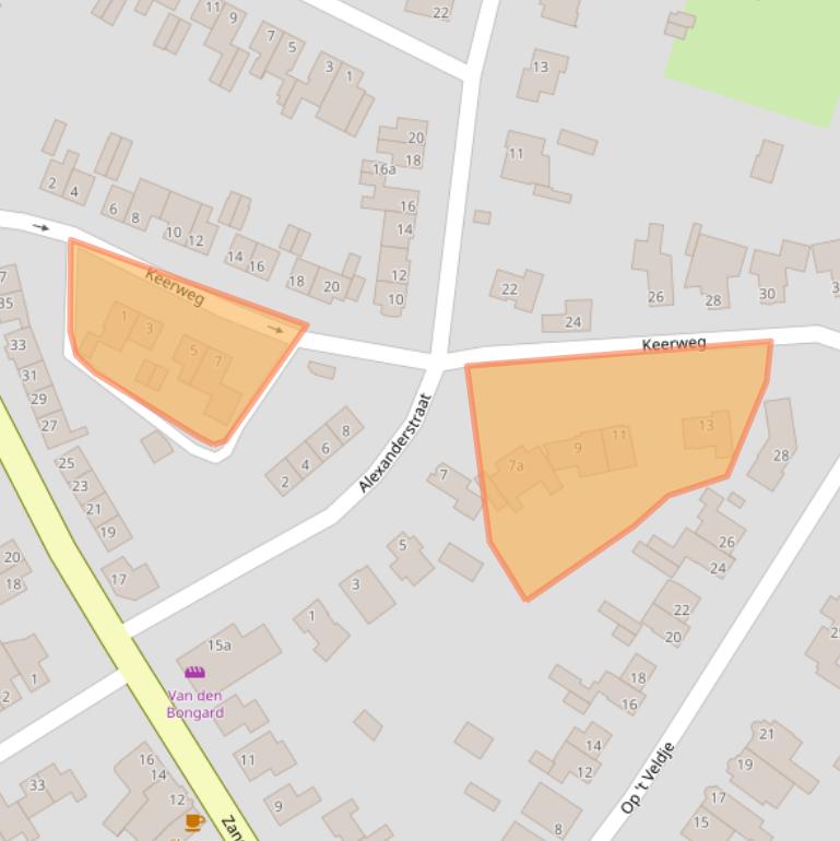 Kaart van postcodegebied 6176BM.