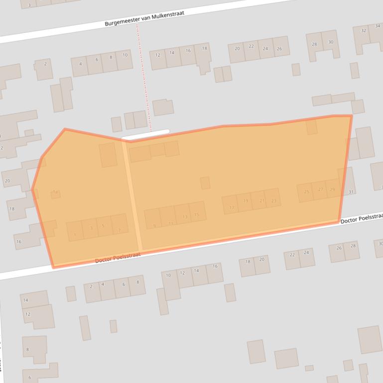 Kaart van postcodegebied 6181CM.