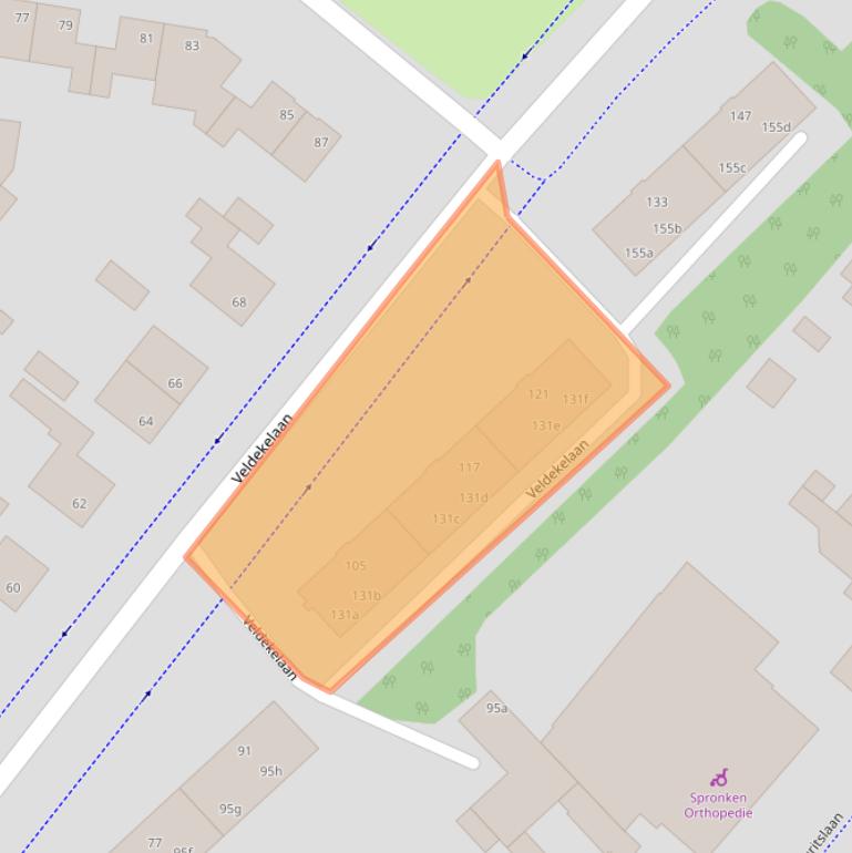 Kaart van postcodegebied 6191CV.