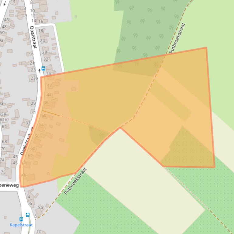 Kaart van postcodegebied 6191RL.