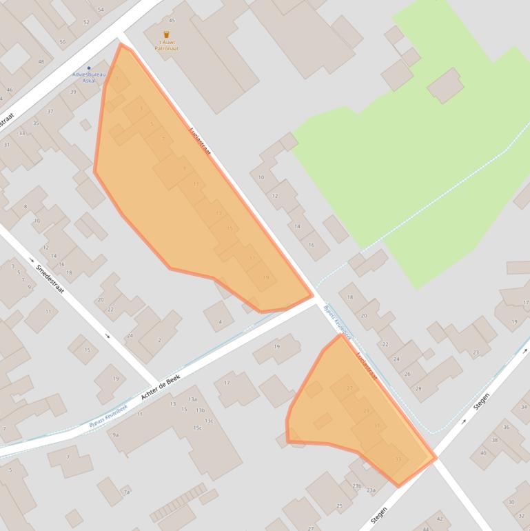 Kaart van postcodegebied 6191TA.