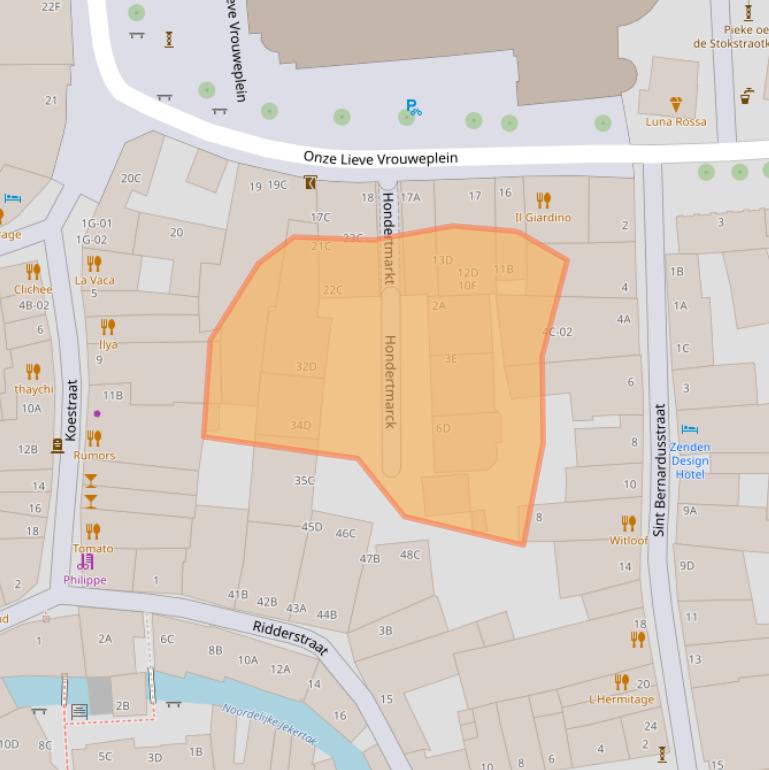 Kaart van postcodegebied 6211MA.