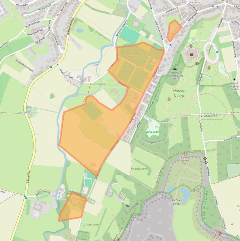 Kaart van postcodegebied 6212XK.