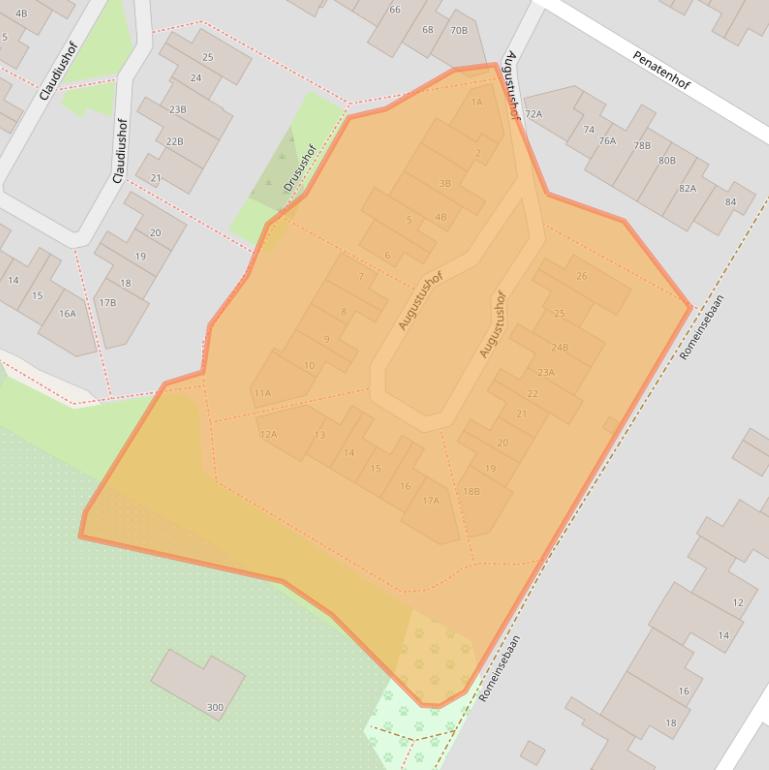 Kaart van postcodegebied 6215EX.