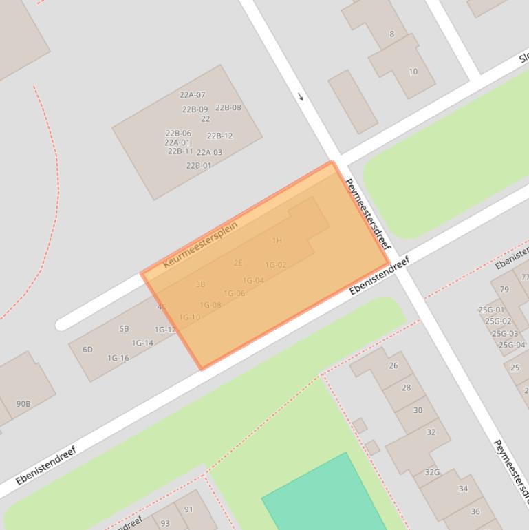 Kaart van postcodegebied 6216PH.