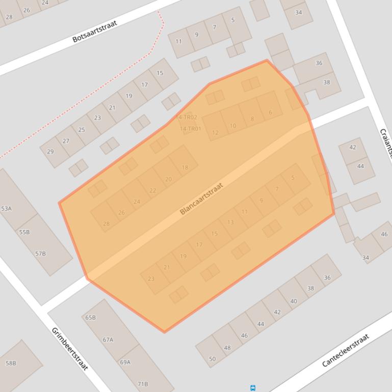Kaart van postcodegebied 6217BS.