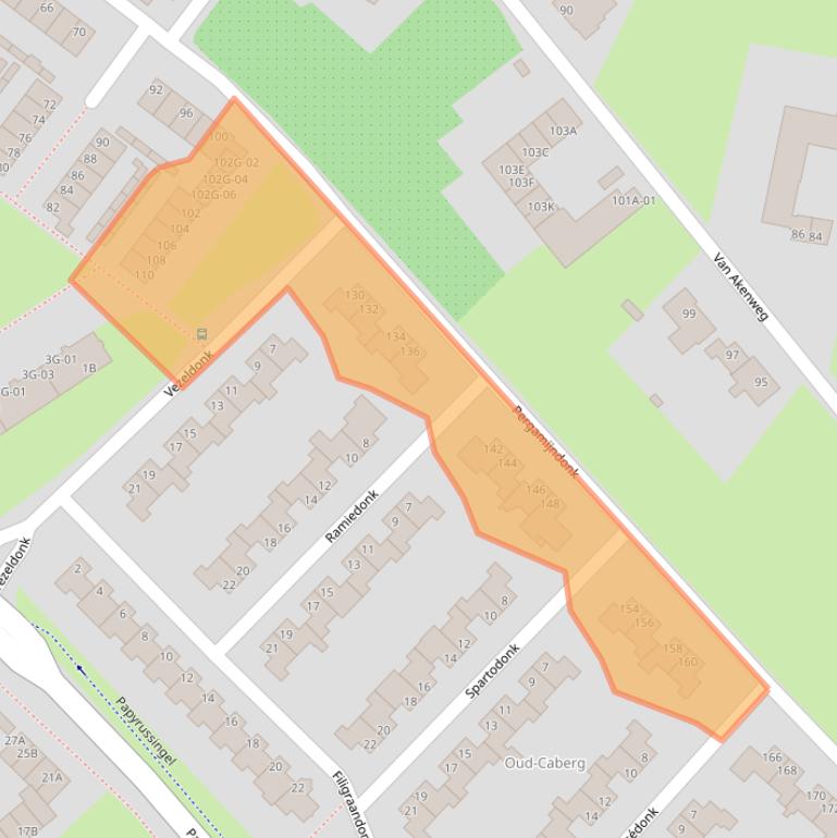 Kaart van postcodegebied 6218GX.