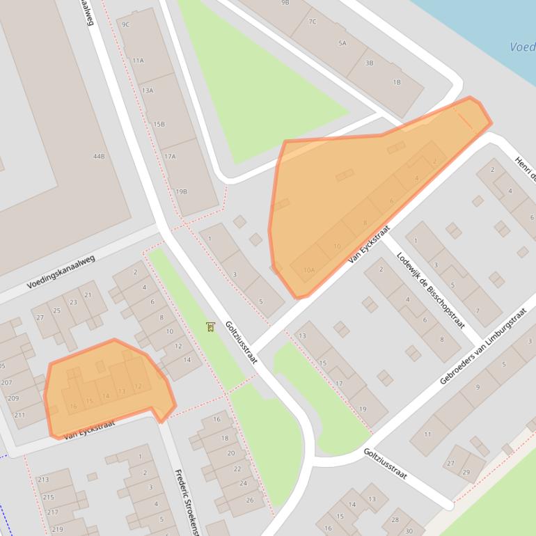 Kaart van postcodegebied 6219AJ.