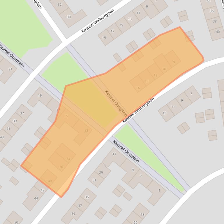 Kaart van postcodegebied 6222SR.