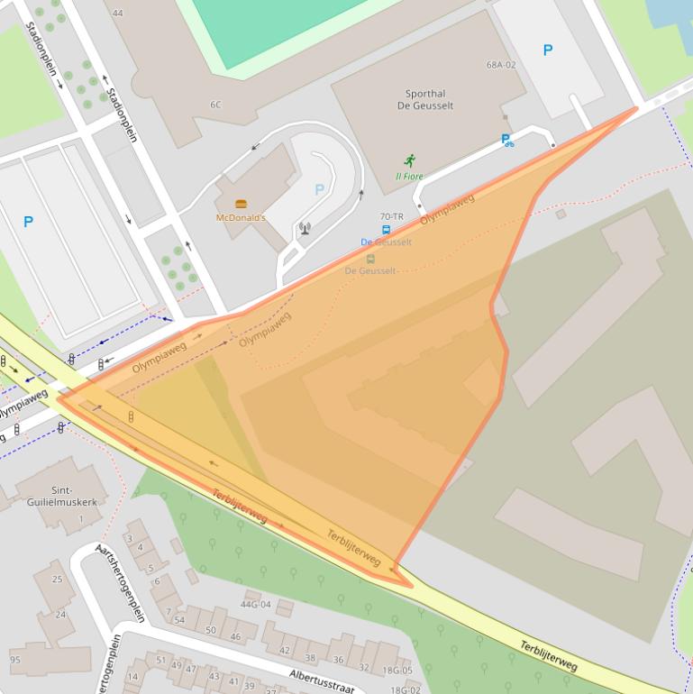 Kaart van postcodegebied 6225XM.