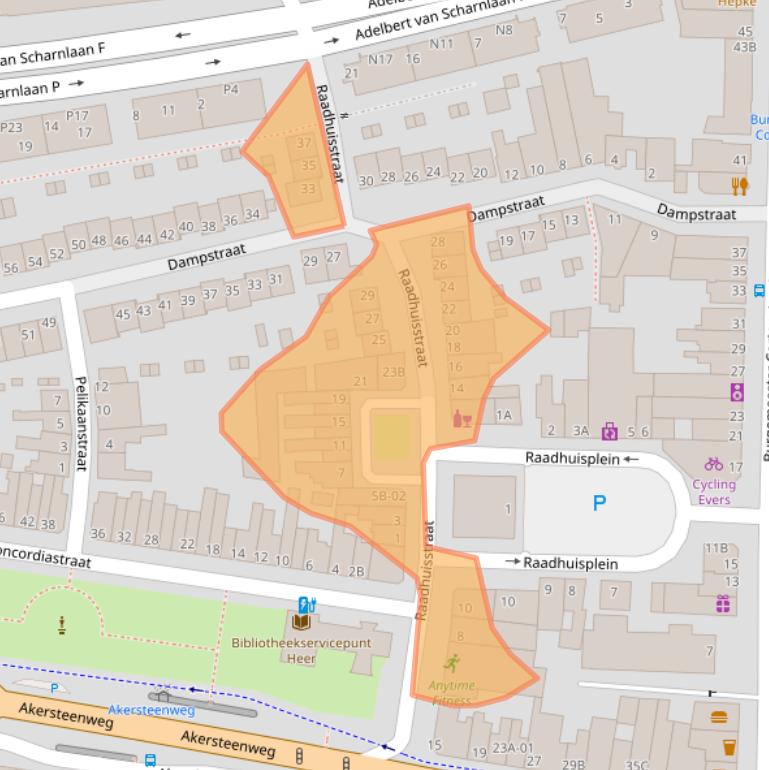 Kaart van postcodegebied 6226GM.