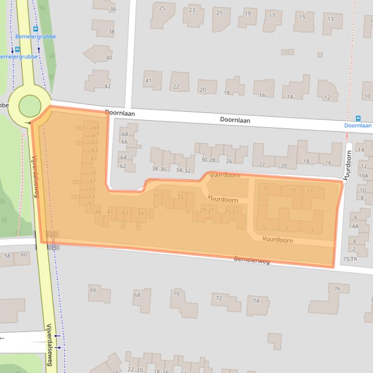 Kaart van postcodegebied 6226WT.