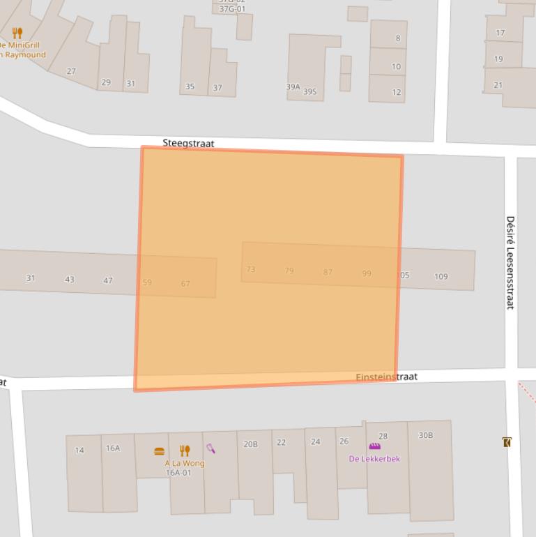 Kaart van postcodegebied 6227BT.