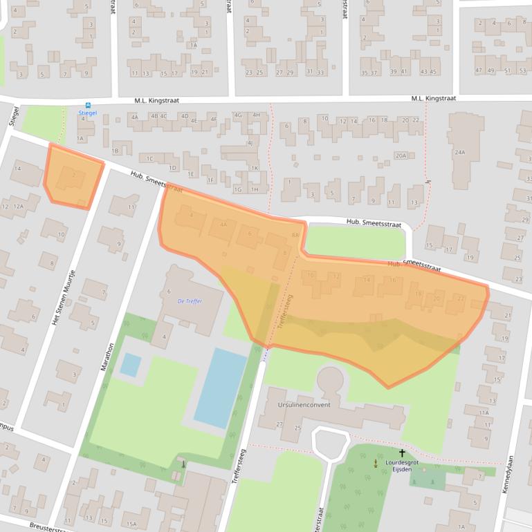 Kaart van postcodegebied 6245GA.