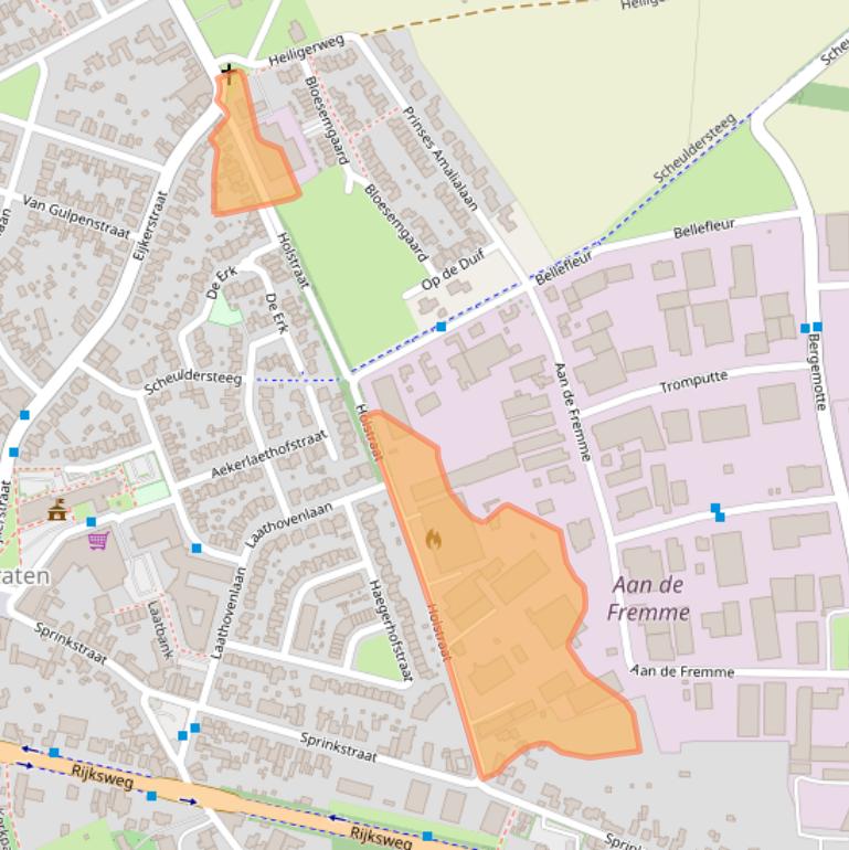 Kaart van postcodegebied 6269AW.