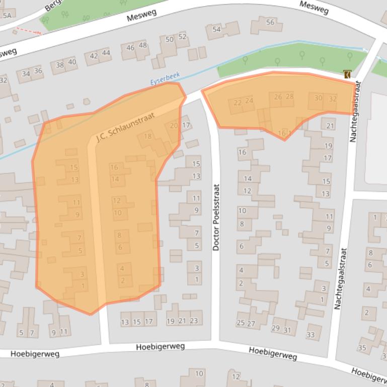 Kaart van postcodegebied 6287AV.