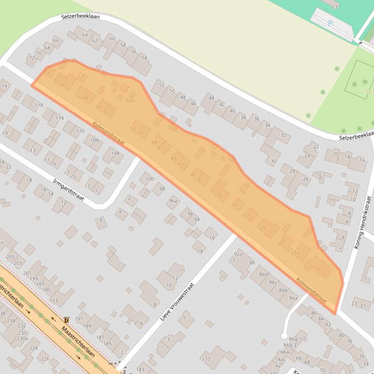 Kaart van postcodegebied 6291HL.