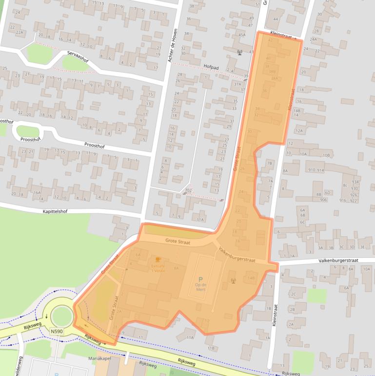 Kaart van postcodegebied 6325EC.