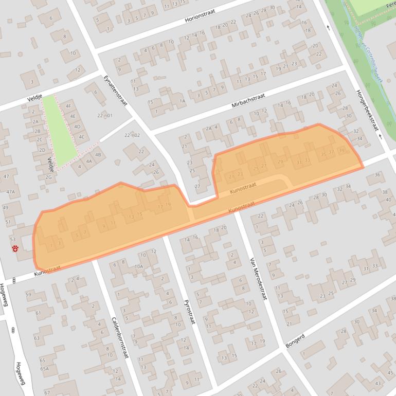 Kaart van postcodegebied 6367CS.