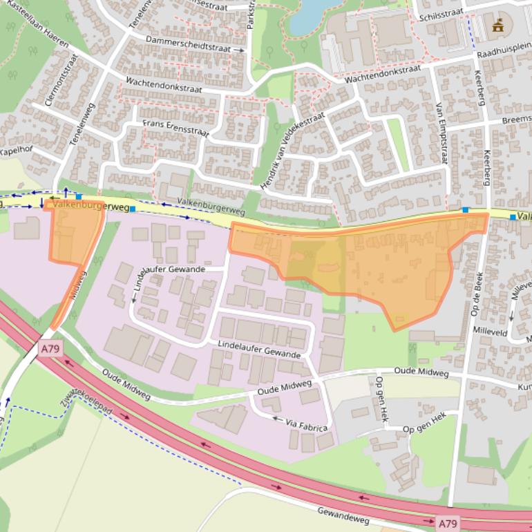 Kaart van postcodegebied 6367GT.