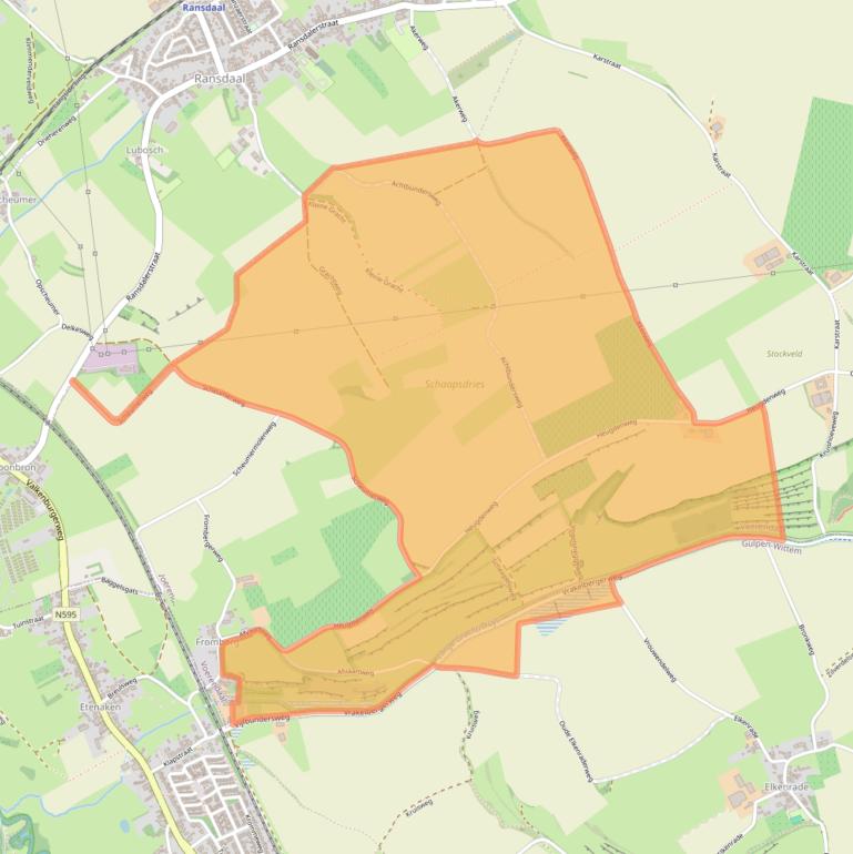 Kaart van postcodegebied 6367PG.