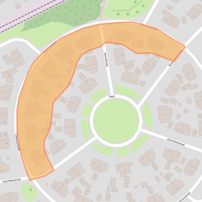 Kaart van postcodegebied 6372HC.