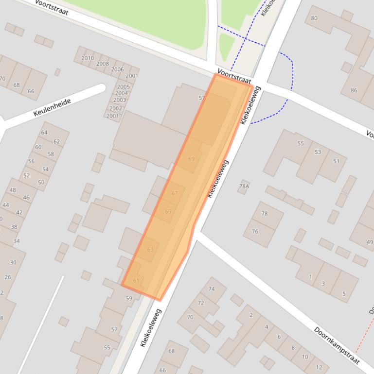 Kaart van postcodegebied 6373CC.