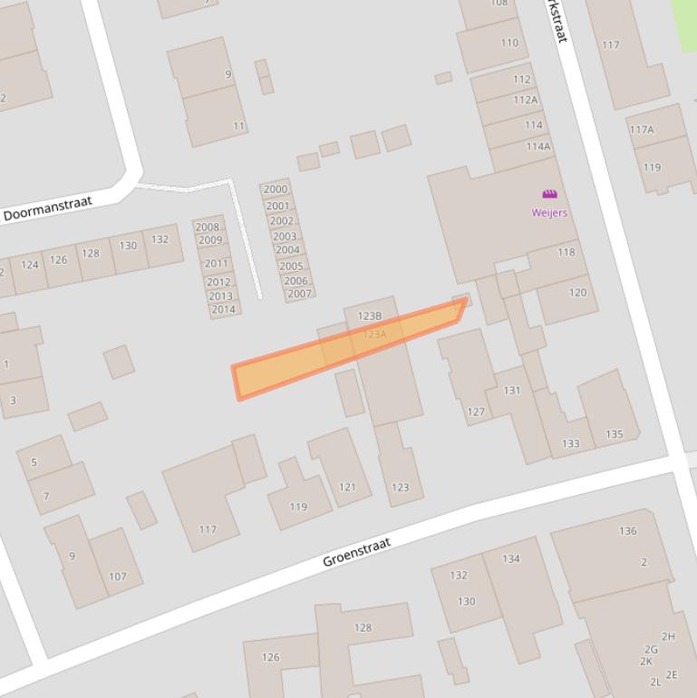 Kaart van postcodegebied 6374DM.