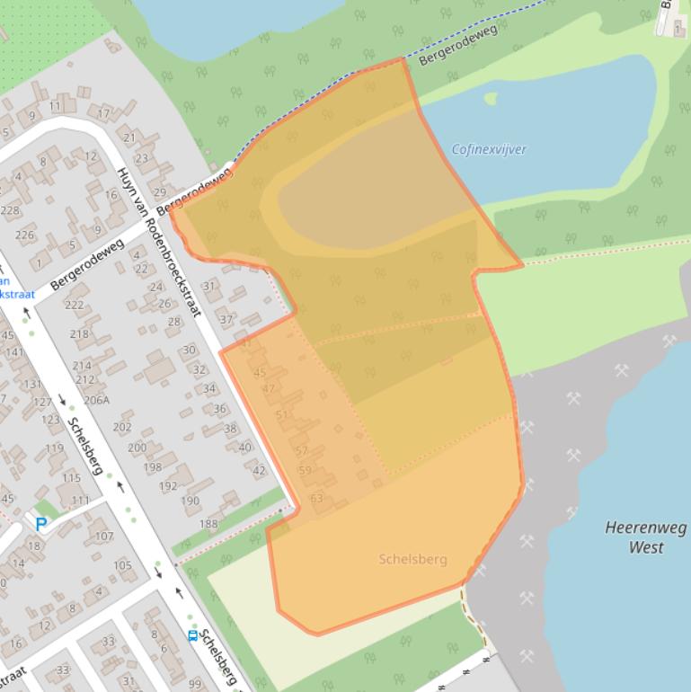 Kaart van postcodegebied 6413AN.