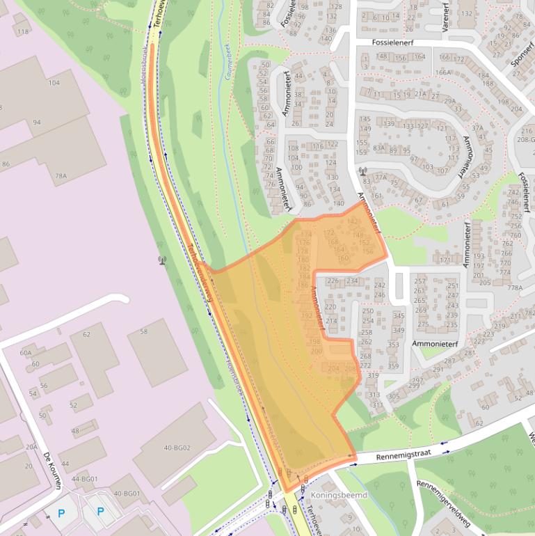Kaart van postcodegebied 6413KX.