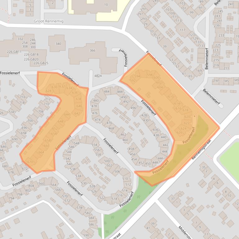 Kaart van postcodegebied 6413MN.