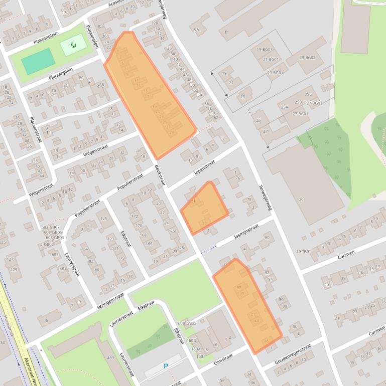 Kaart van postcodegebied 6413PM.
