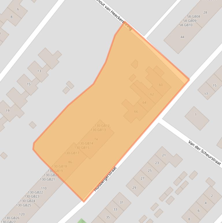 Kaart van postcodegebied 6413VN.