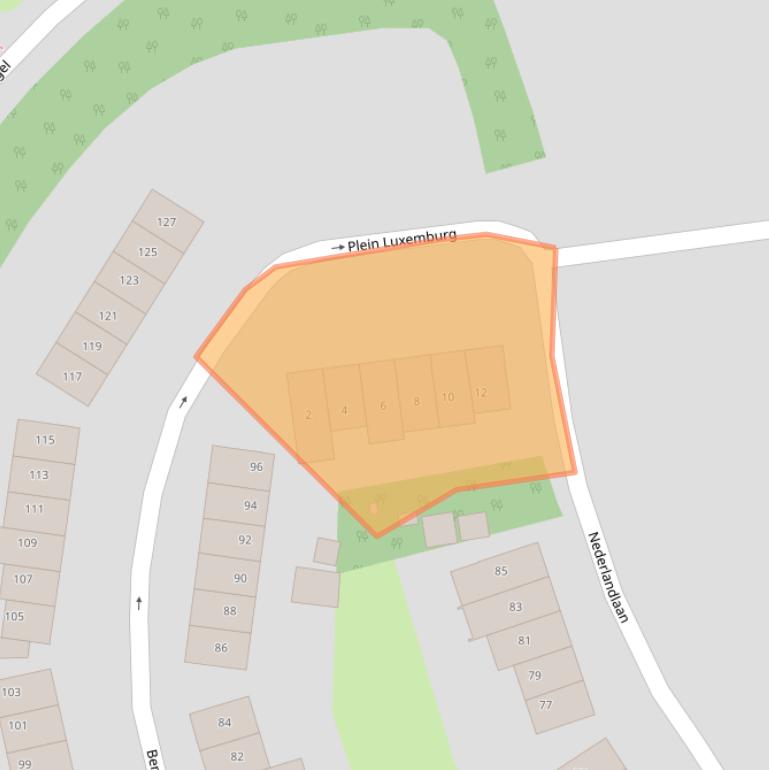 Kaart van postcodegebied 6414GJ.