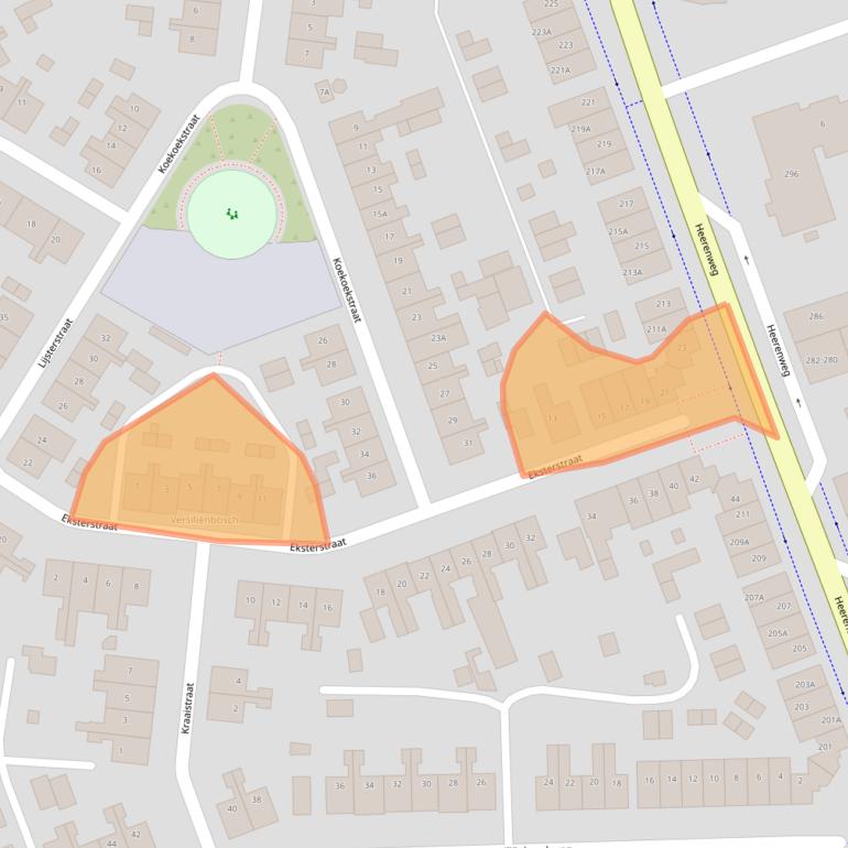 Kaart van postcodegebied 6414VG.