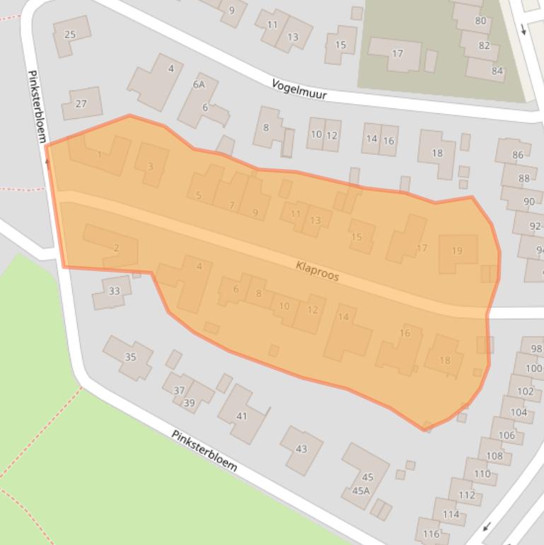 Kaart van postcodegebied 6418NH.