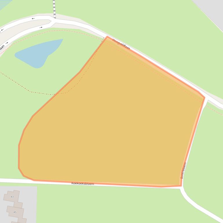 Kaart van postcodegebied 6418NT.