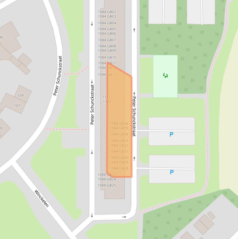 Kaart van postcodegebied 6418VP.